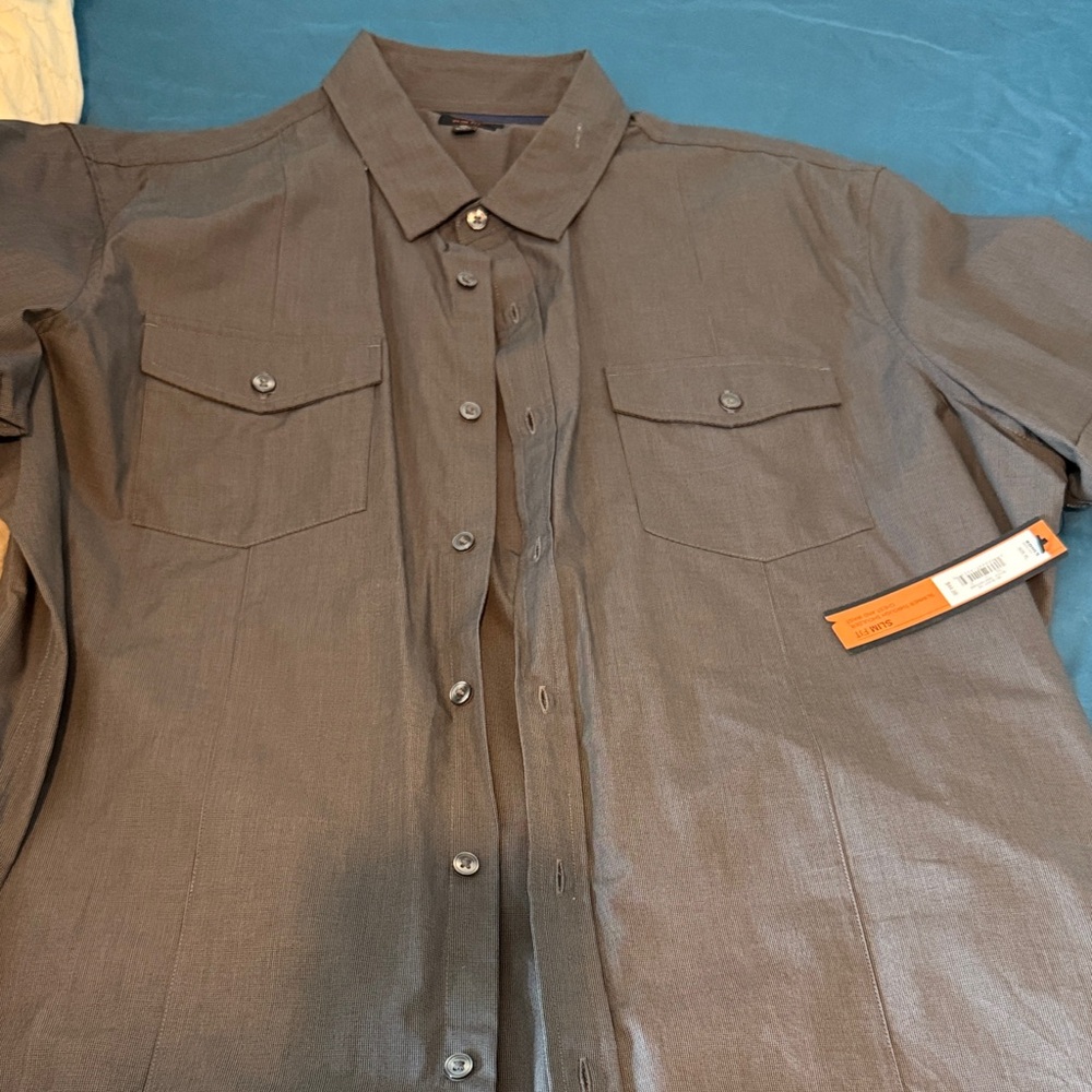 Apt. 9 Men's Casual Button Down Shirt - Brown